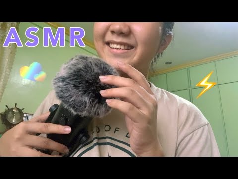 ASMR | tongue clicking, hand sounds, fluffy mic scratching 😽 | leiSMR
