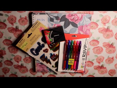 MY NEW 2023 PLANNER RSVP COLOR PENS & DOLLAR TREE 3D STICKERS ASMR STRAWBERRY CHEWING GUM