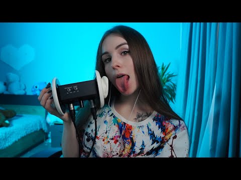 ASMR Ear Licking & Mouth Sounds Tingles