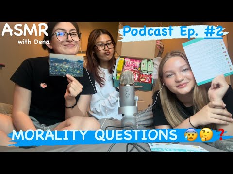 asmr podcast - moral dilemma & philosophical questions while tasting snacks! // ft. TryTreats 🍬