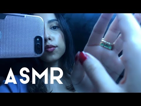 ASMR Visual Camera Tapping, Doing your Makeup, Mirror, Rings & Mouth sounds (lofi)