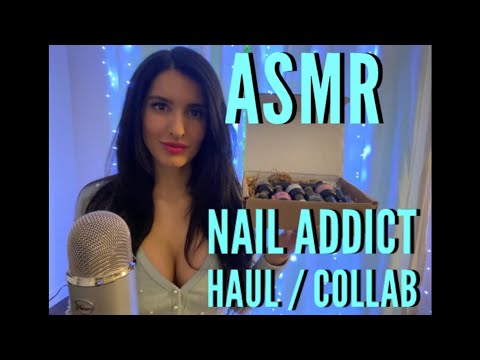 ASMR Nail Addict Collaboration Haul (Whispered, Binaural) 💅🏼