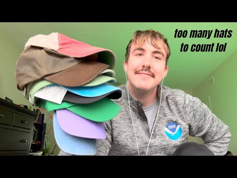 my hat collection (show and tell) 🧢  ASMR