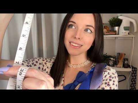 ASMR 👔 Men's Suit Fitting for Easter 🐣 Measuring, Fabric Sounds, Tailor, Personal Attention Roleplay