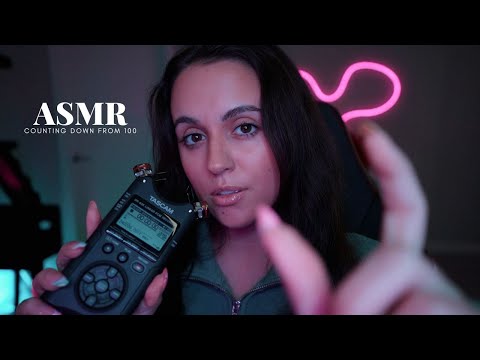 ASMR Counting Down From 100 To Put You To Sleep ⏰💤 (whispering, shushing, comforting)
