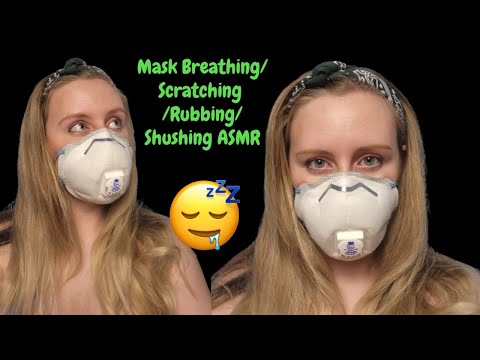 Close Up Mask Scratching/Breathing/Rubbing/Shushing ASMR - Loggerhead ASMR