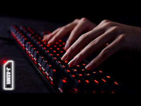 [ASMR]安定のゲーミングキーボードをタイピング(青軸)HyperX Alloy FPS Pro - Gaming Keyboard Typing sounds(No talking)