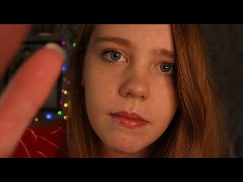 ASMR FACE TOUCHING, HAIR BRUSHING AND KISSES  (PERSONAL ATTENTION)
