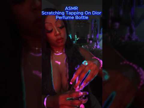 ASMR Tapping Scratching Sounds On A Dior Perfume Bottle #tappingasmr #asmrscratchingsounds