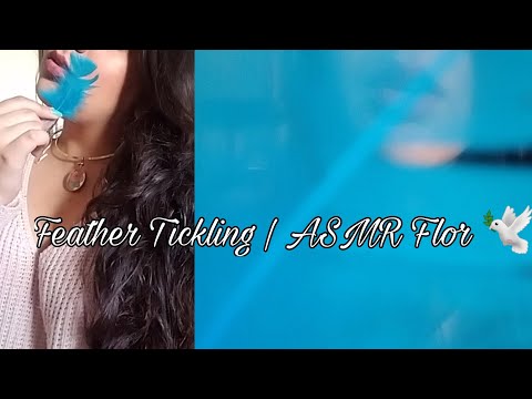 ASMR | Feather Tickling! (Tickling, blowing sounds)