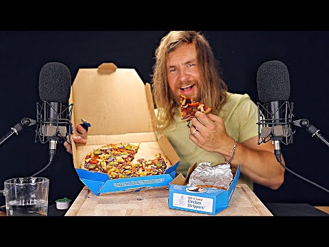 [ASMR] EATING My First Pizza 🍕(Relaxing Crunchy Sounds)
