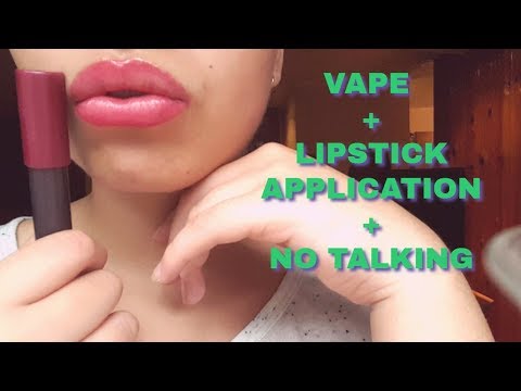 ASMR Vape + Lipstick Application💄 + No Talking