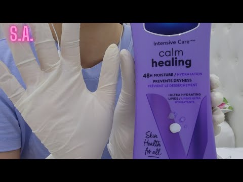 Asmr | Lotion & White Latex Gloves  (Quiet)