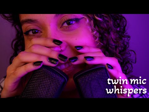 *TWIN MIC WHISPERS* Close Up, Intense Whispers ~ ASMR