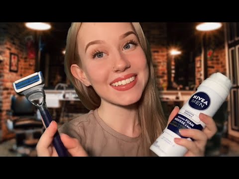 ASMR | Barber Shop Roleplay 💈(Haircut, Beard Shave, Personal Attention)