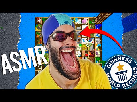 ASMR FAST MOUTH SOUNDS MINECRAFT PARKOUR PARADISE WORLD RECORD!!