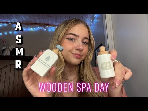 ASMR wooden spa day!! (personal attention)