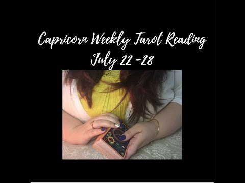 Capricorn Weekly Tarot Reading for July 22-28 ASMR