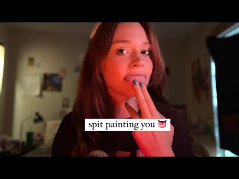 ASMR Doing Your Spit Portrait💧 (intense mouth sounds, personal attention)