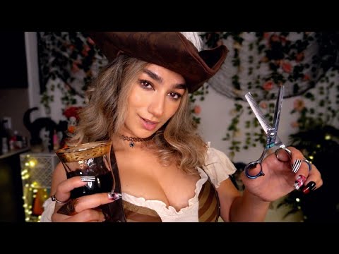 ASMR | Drunk Pirate Gives You A Haircut✂️🏴‍☠️ (you're my prisoner)