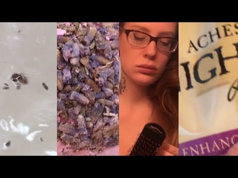 ASMR GET UNREADY WITH ME | Makeup Removal, Relaxing Bath, Pillow Fluffing