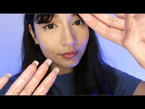 ASMR ~SLEEP INDUCING~ Face Oil Massage (Layered Sounds, Personal Attention, Whispering)