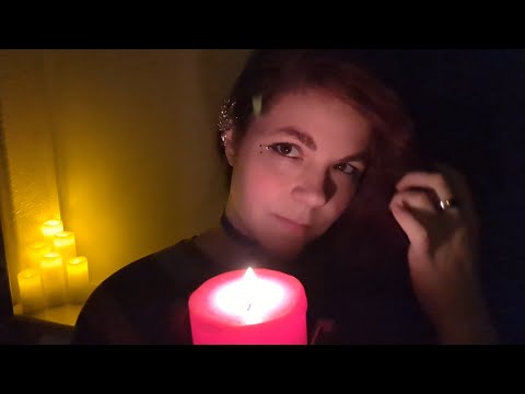 ASMR - Friend Casts a Spell on You - Woodwick Candle, Dried Flowers, Water Dropper - Soft Spoken