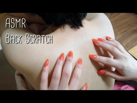 ASMR back scratch / LONG NAILS