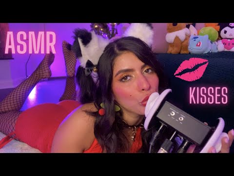 ASMR 1000 Kitty Cat GIRL KISSES & Noms 👅  | Personal Attention Eye Contact Love 💕