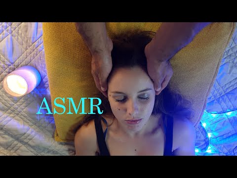 Removing makeup ear to ear - ASMR Head Scratching & Scalp Massage