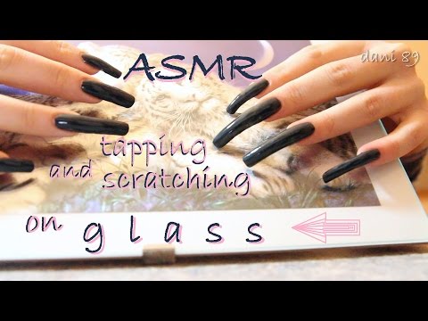 🌟 ASMR 🎧 fast & slow Nails Tapping on GLASS & Wood for Tingles ♥ (no talking)