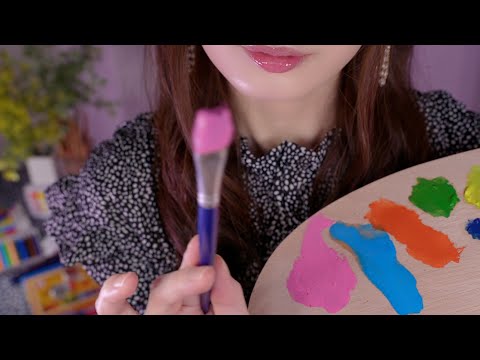 ASMR Painting Your Face🎨 / Face Paint RP, Personal Attention