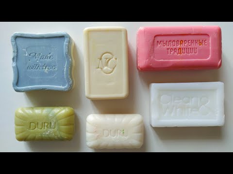 Dry Soap carving ASMR/ Semi dry soap/relaxing sounds/ Satisfaction ASMR video/Cutting soap