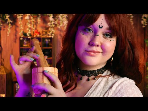 ASMR The Apothecary 🌿 Kind Witch Helps You Sleep (Soft Spoken Potion Making ASMR Roleplay)