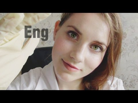 ASMR / АСМР. Gentle CRANIAL NERVE EXAMINATION  in English. RUSSIAN ACCENT .