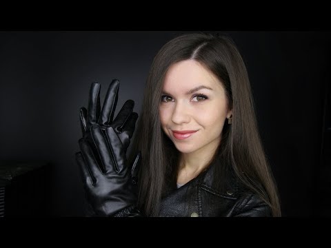 ASMR - Leather Rubbing Sounds (Jacket & Gloves) // No Talking
