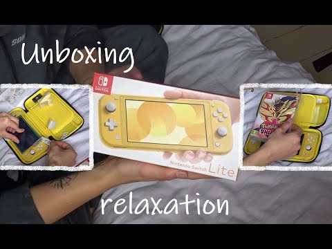 ♥ ASMR ♥ Unboxing • Nintendo Switch Lite • (not sponsored)