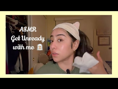 ASMR Get unready with me/ What's in my bag.