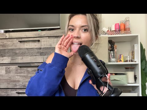 ASMR| Fast/ Aggressive Mouth Sounds+Mic Gripping& Rubbing Fast Hand Movements| Inaudible Whispers