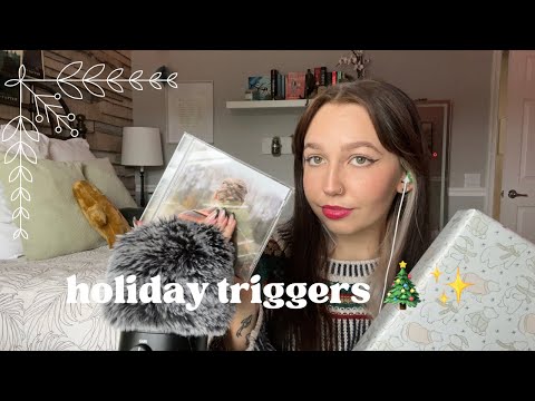 holiday triggers 🎄✨ (lotion, kissing, tapping + scratching)
