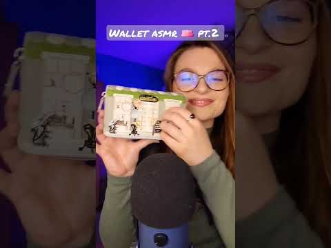 TINGLY wallet pt.2 👛 #asmr #asmrsounds #triggers #whispering #relax #sleep #tapping #showandtell