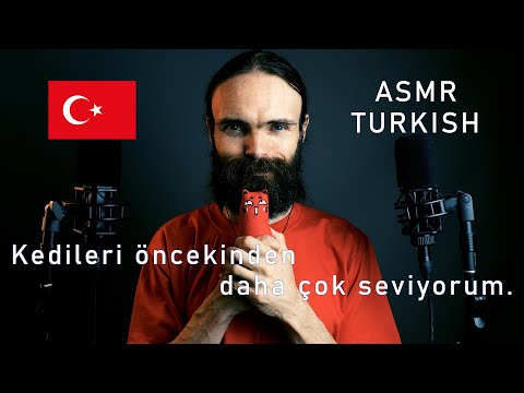 My second ASMR video in Turkish (Fısıltı, Türkçe, a few triggers)