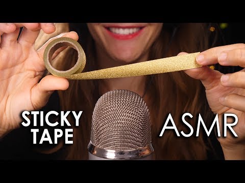 [ASMR] STICKY TAPE SOUNDS 😍 4k (No Talking) Blue Yeti