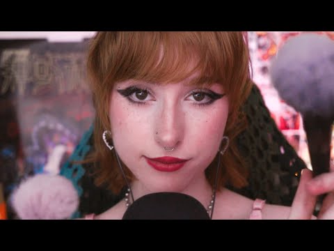 brushing your face and giving you the best boops (visual triggers) | ASMR