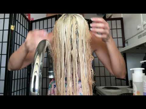 ASMR Hair Washing, Brushing, Scalp Scratching, & Scissor Sounds