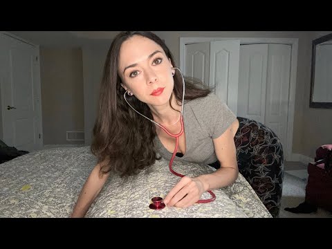 ASMR Bedside Medical Role Play - Nurse Gives You Full Body Exam - Soft Spoken [POV] to RELAX & Sleep