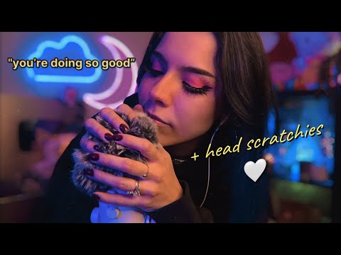 ASMR Telling You How Good You’re Doing for 20mins (+ head scratchies!) (positive affirmations asmr)