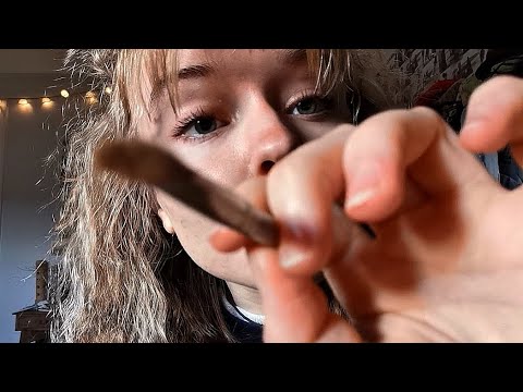 ASMR Doing Your Make-up For A Party // gentle whispers and personal attention