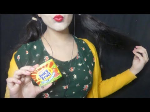 ASMR Kissing,Mouth Sounds, Tongue Click With Gum Chewing Whispering ( 3DIO BINAURAL)