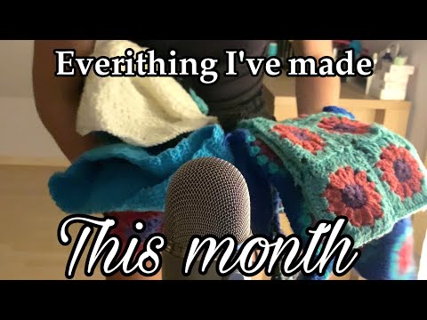 ASMR everything I've crocheted this month 🧵